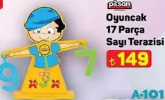 PİLSAN OYUNCAK 17 PARÇA SAYI TERAZİSİ fiyat ve kampanya bilgisi